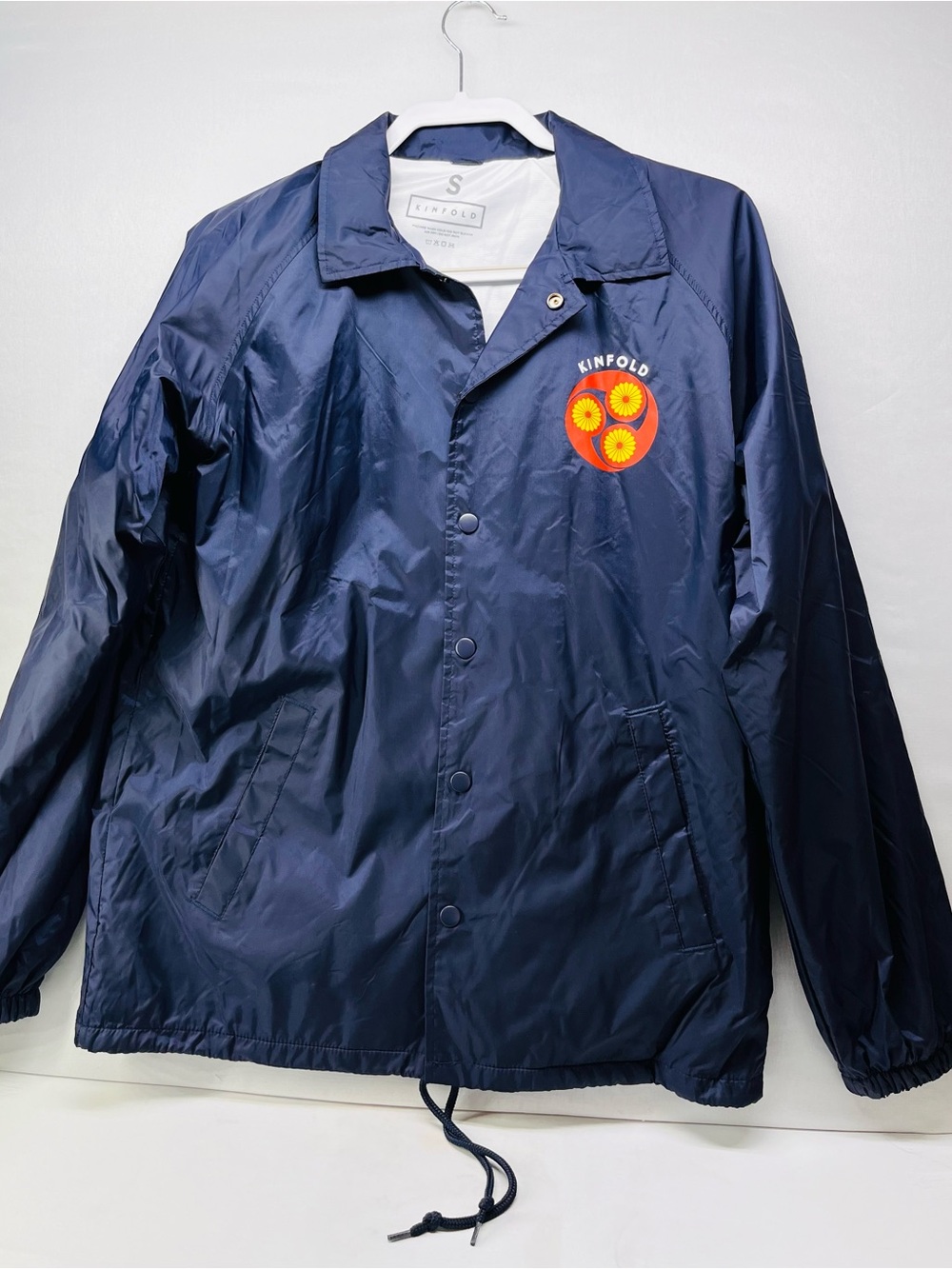 Navy Windbreaker Jacket‎ with anime Motif